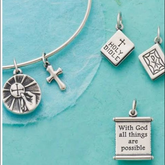 James Avery Silver Hand Iron Cross Charm - Picture 3 of 7